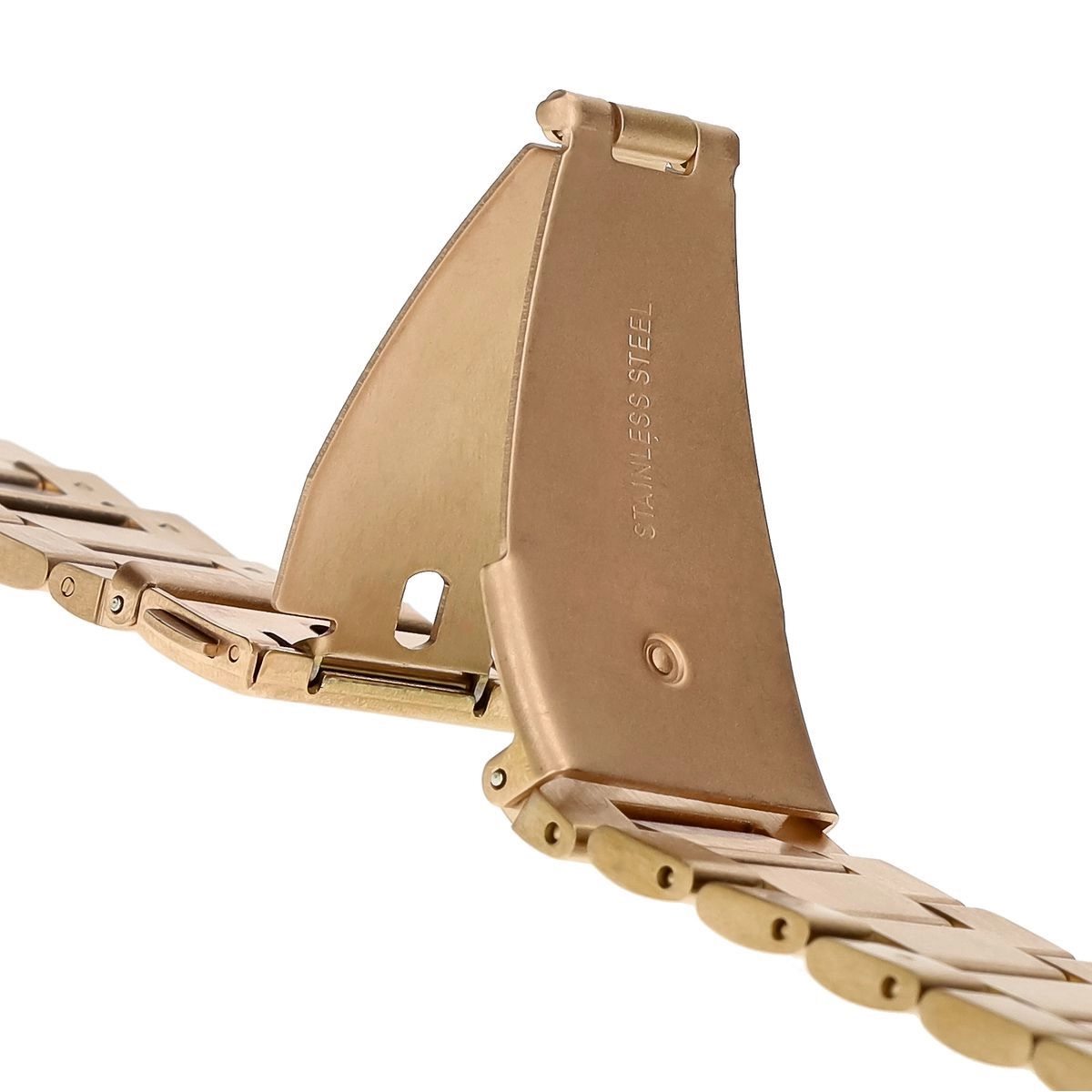 Bransoleta Bizon ze stali nierdzewnej Aura do Apple Watch 41/40/38mm Różowo-złoty
