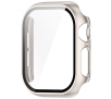 Nakładka na tarczę Bizon ze szkłem do Apple Watch 10 42mm Szampańskie