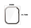 Nakładka na tarczę Bizon ze szkłem do Apple Watch 10 42mm Szampańskie