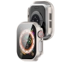 Nakładka na tarczę Bizon ze szkłem do Apple Watch 10 42mm Szampańskie