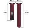 Pasek Bizon Strap Watch Silicone L do Apple Watch 44/45/46/49mm Burgundowy