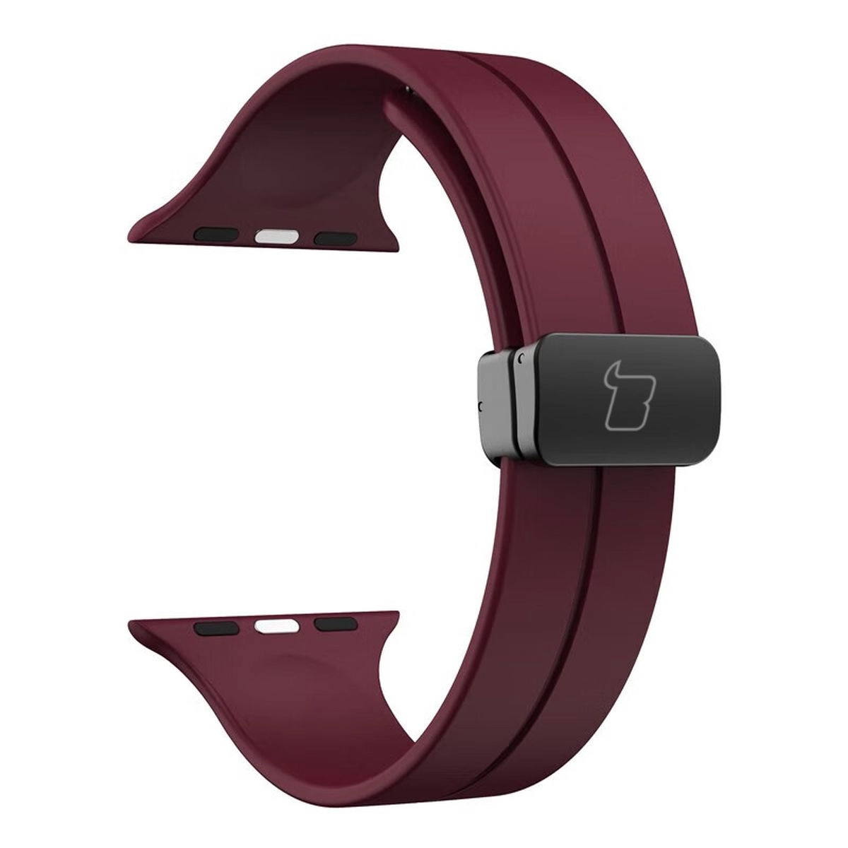 Pasek Bizon Strap Watch Silicone L do Apple Watch 44/45/46/49mm Burgundowy