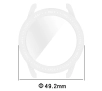 Nakładka na tarczę Bizon Felipe do Xiaomi Watch S3 47mm Przezroczysty