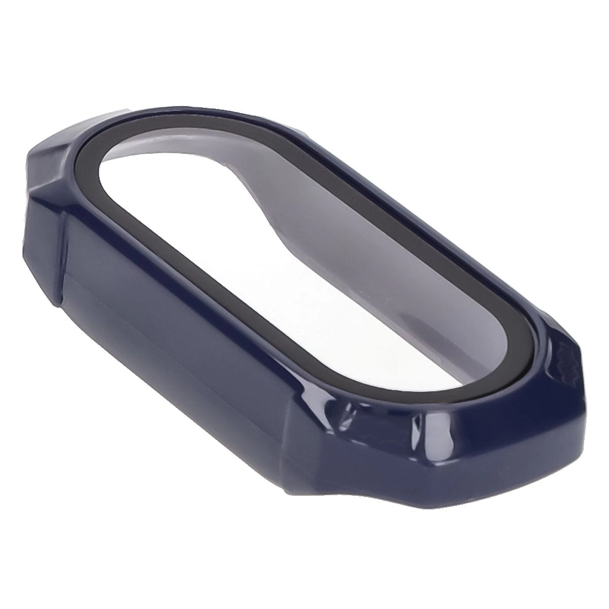 Nakładka na tarczę Bizon ze szkłem do Xiaomi Smart Band 9 Niebieski