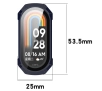 Nakładka na tarczę Bizon ze szkłem do Xiaomi Smart Band 9 Niebieski