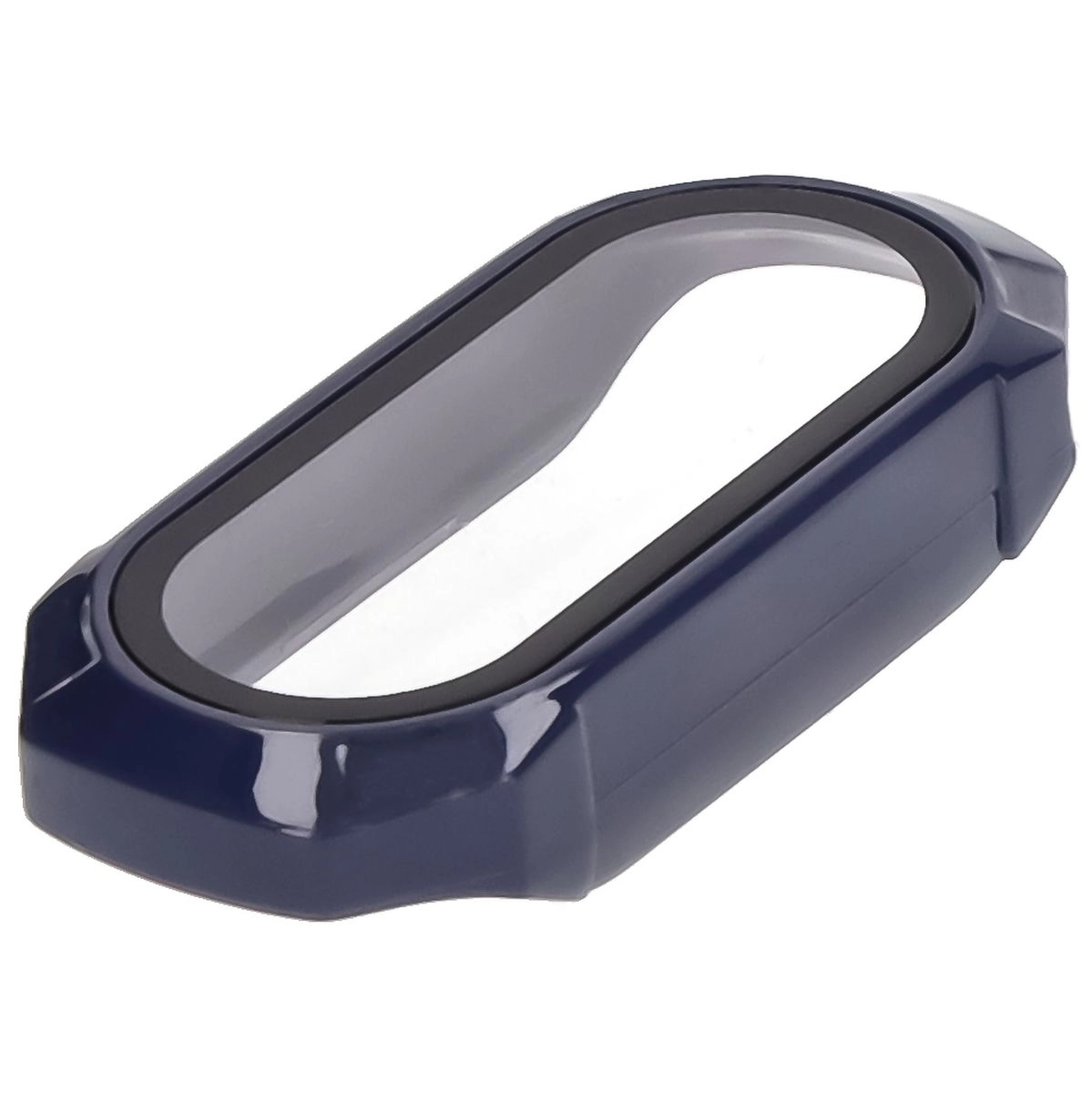 Nakładka na tarczę Bizon ze szkłem do Xiaomi Smart Band 9 Niebieski