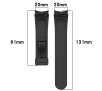 Pasek Bizon Strap Watch Silicone L do Galaxy Watch FE/7/6/6 Classic/5/5 Pro/4/4 Classic Czarny