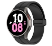 Pasek Bizon Strap Watch Silicone L do Galaxy Watch FE/7/6/6 Classic/5/5 Pro/4/4 Classic Czarny
