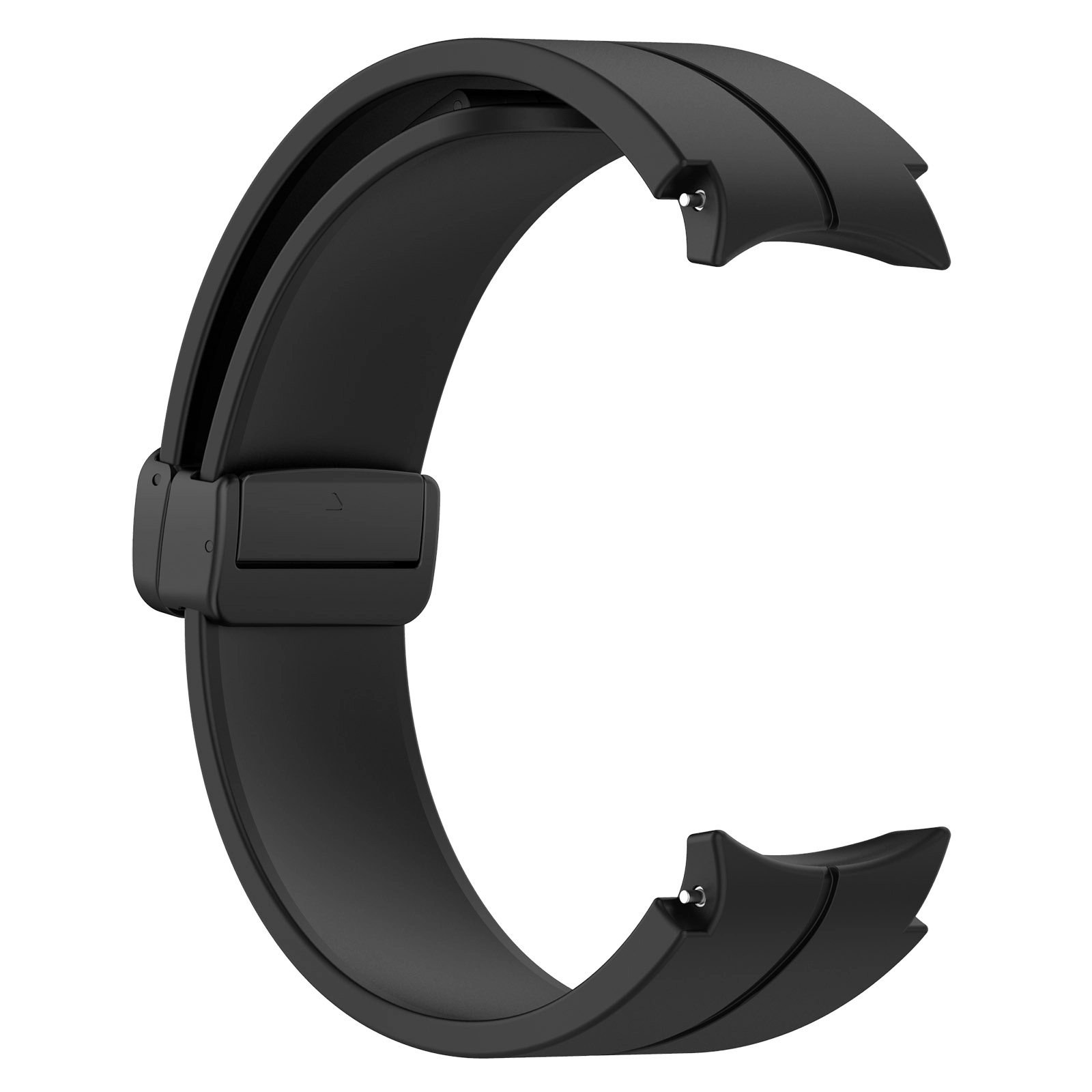 Pasek Bizon Strap Watch Silicone L do Galaxy Watch FE/7/6/6 Classic/5/5 Pro/4/4 Classic Czarny
