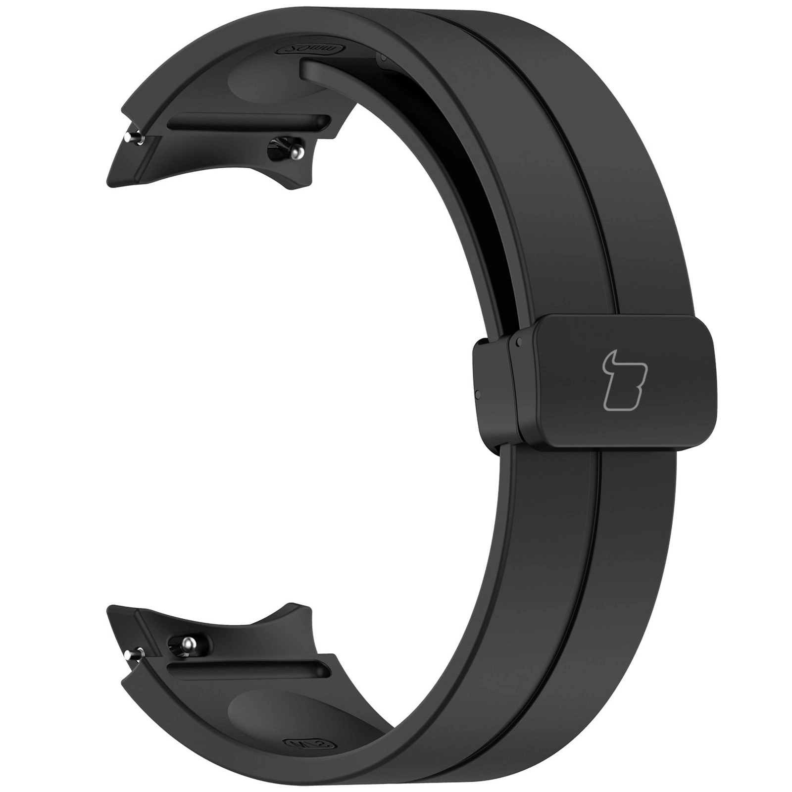 Pasek Bizon Strap Watch Silicone L do Galaxy Watch FE/7/6/6 Classic/5/5 Pro/4/4 Classic Czarny