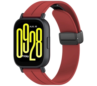 Pasek Bizon Strap Watch Silicone L 22mm do smartwatcha Burgundowy