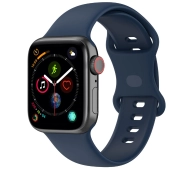 Bizon Strap Watch Silicone S do Apple Watch 38/40/41/42mm Granatowy