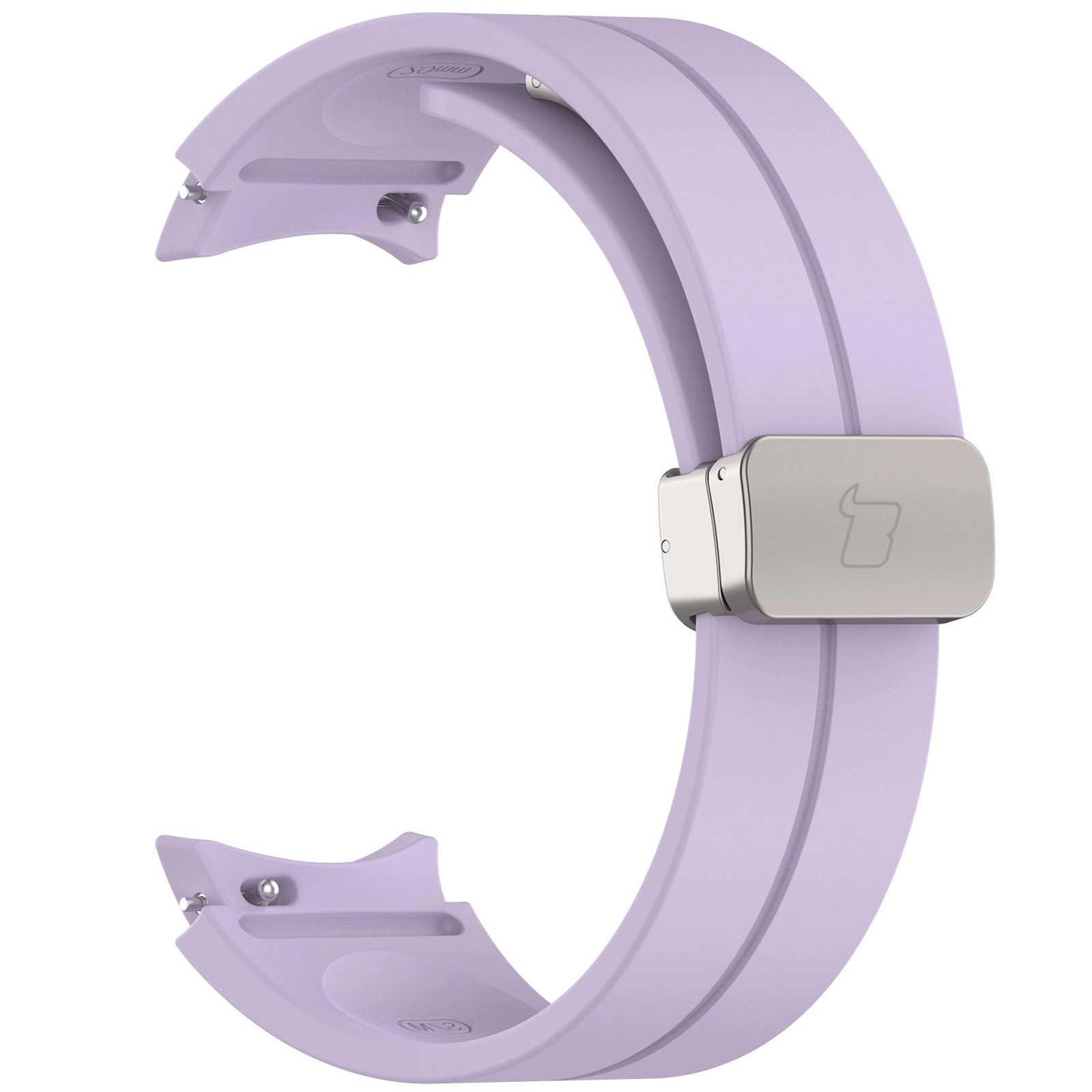 Pasek Bizon Strap Watch Silicone L do Galaxy Watch FE/7/6/6 Classic/5/5 Pro/4/4 Classic Lawendowy