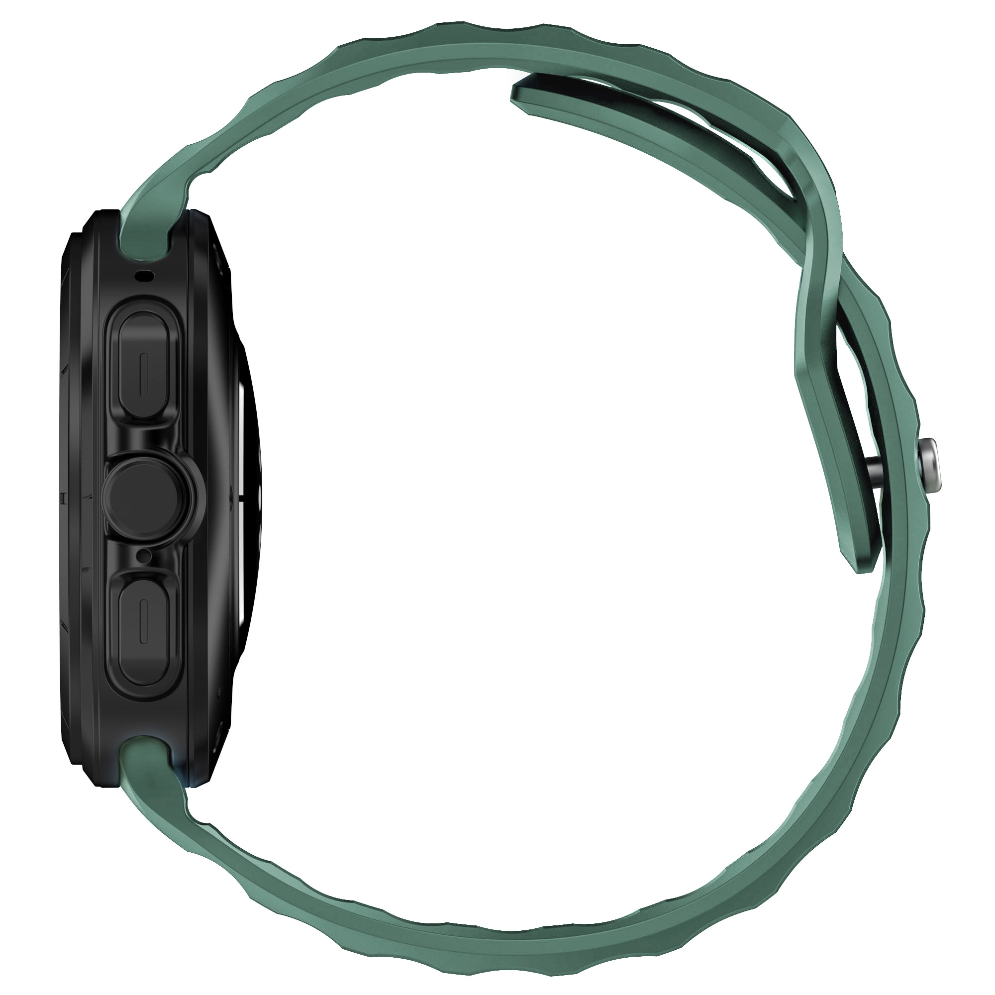 Pasek Bizon Strap Watch Silicone G do Galaxy Watch Ultra 47mm Ciemno-zielony