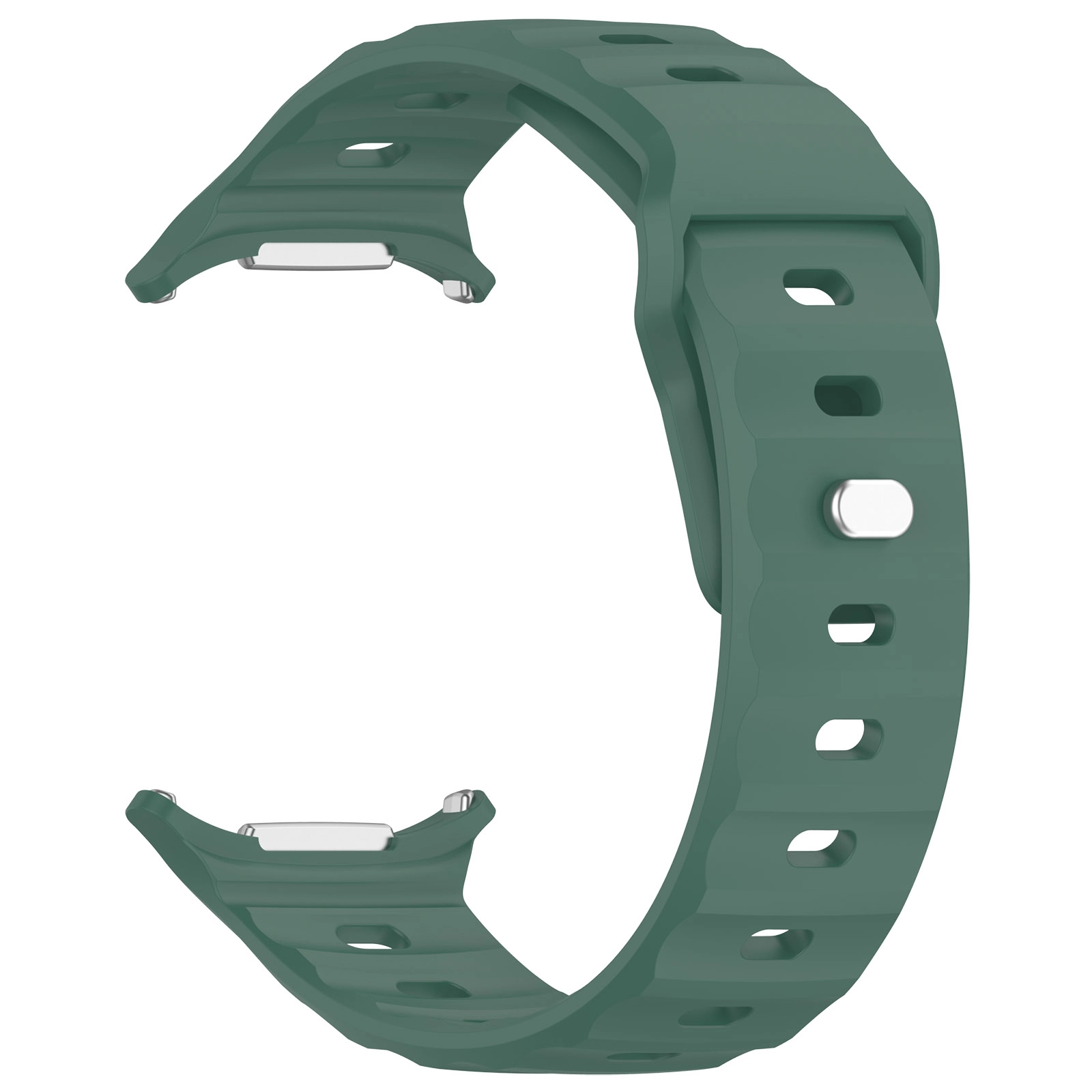 Pasek Bizon Strap Watch Silicone G do Galaxy Watch Ultra 47mm Ciemno-zielony