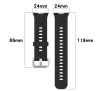 Pasek Bizon Strap Watch Silicone Pro SR do Huawei Watch Fit 3 Czarny
