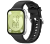 Pasek Bizon Strap Watch Silicone Pro SR do Huawei Watch Fit 3 Czarny