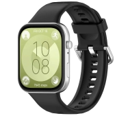 Bizon Strap Watch Silicone Pro SR do Huawei Watch Fit 3 Czarny