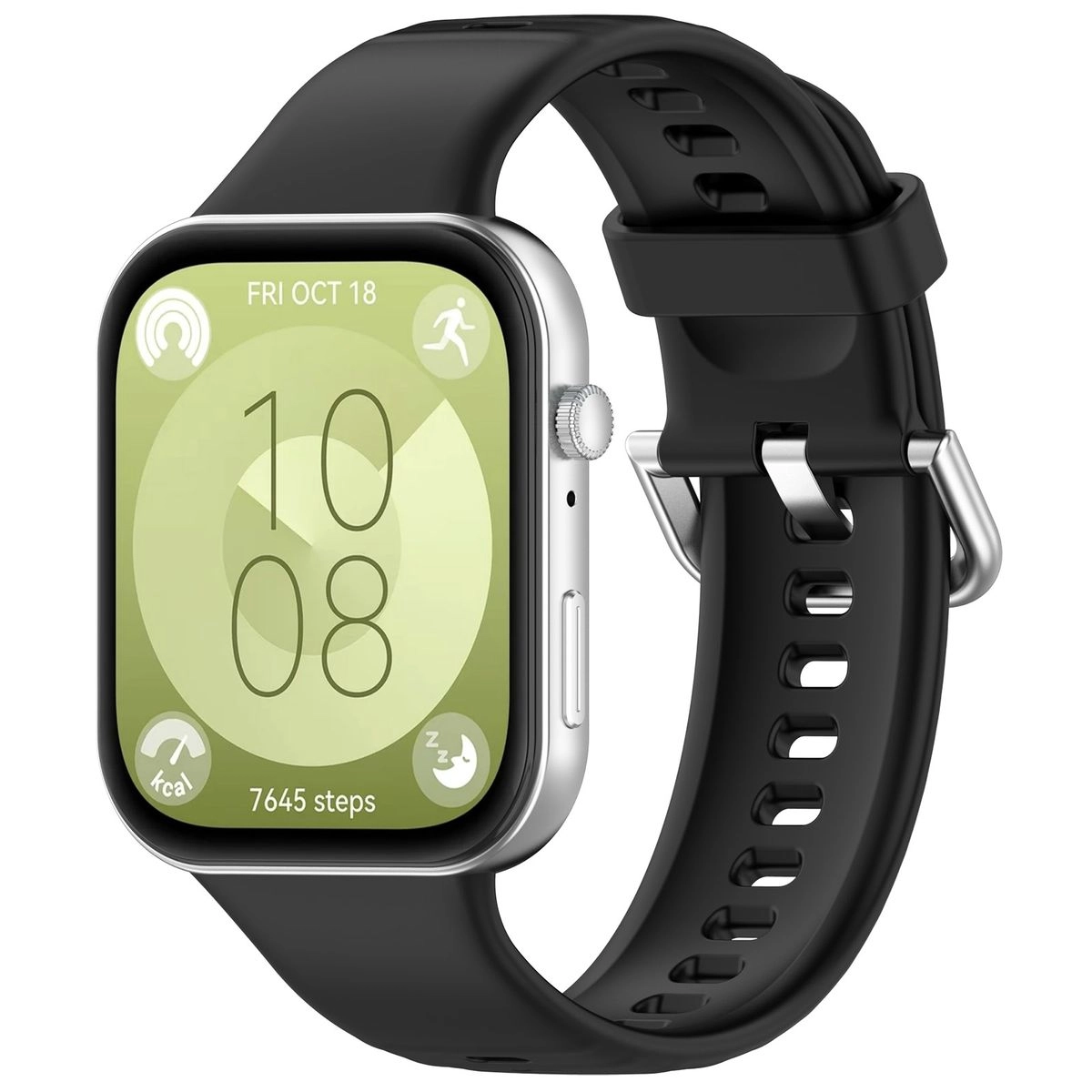 Pasek Bizon Strap Watch Silicone Pro SR do Huawei Watch Fit 3 Czarny