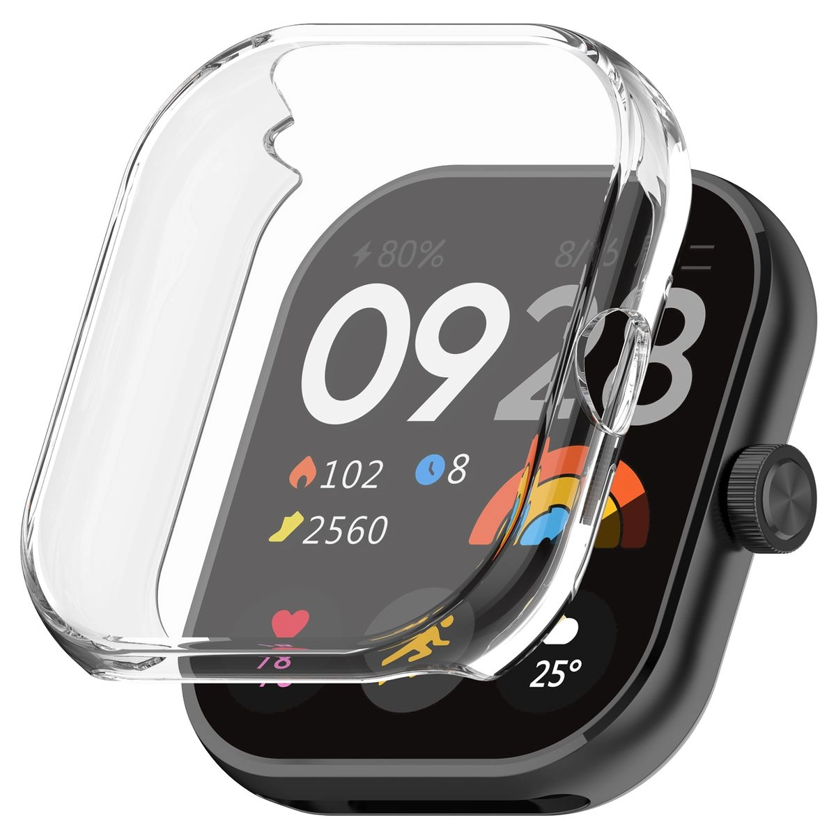 Nakładka na tarczę Bizon Felipe do Xiaomi Redmi Watch 4 Przezroczysty