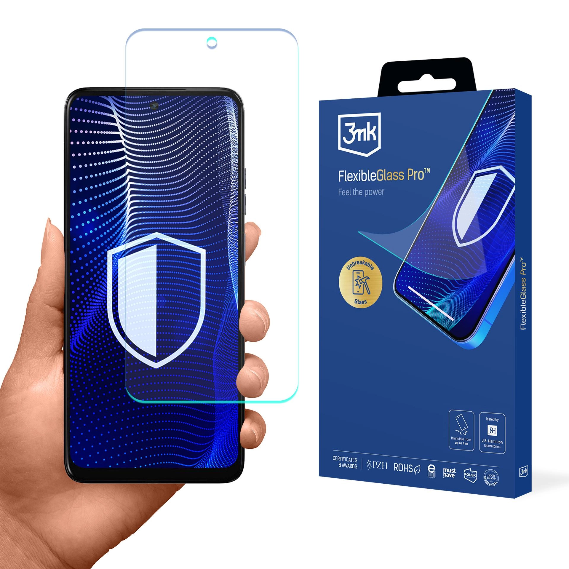 Szkło hybrydowe 3mk FlexibleGlass Pro do Motorola Moto E15