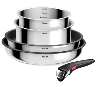 Zestaw garnków Tefal Ingenio Cook Eat L881S504 Indukcja Stal nierdzewna 5 elementów