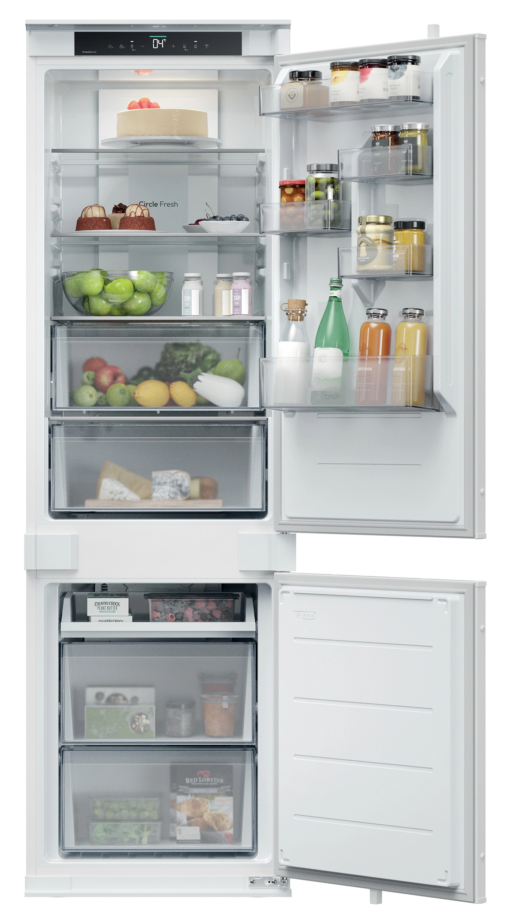 Lodówka Candy ECNBQT3518E Pełny No Frost 177cm