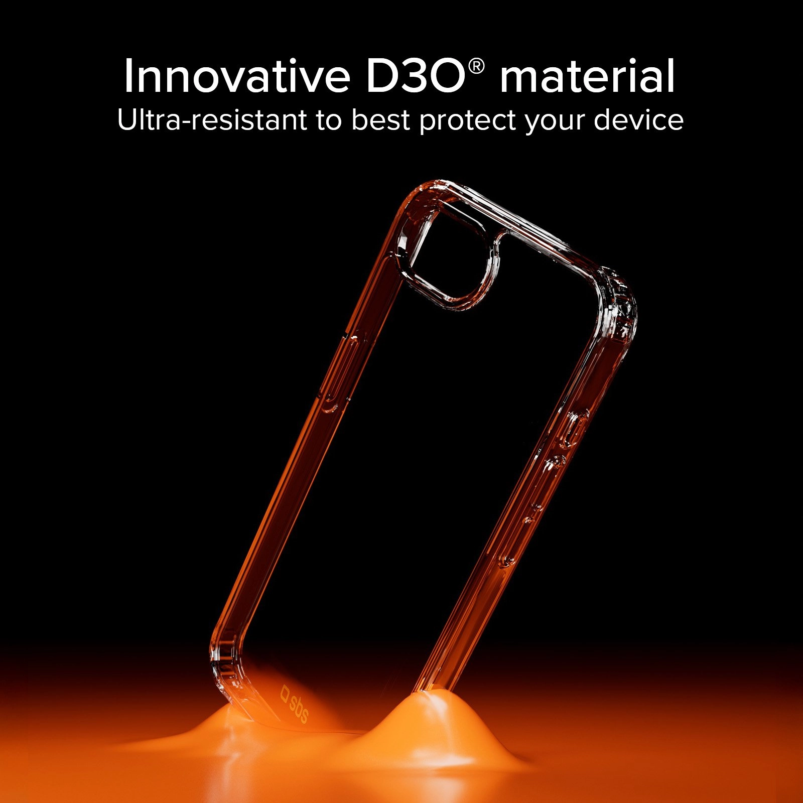Etui SBS D3O do iPhone 16e Przezroczysty