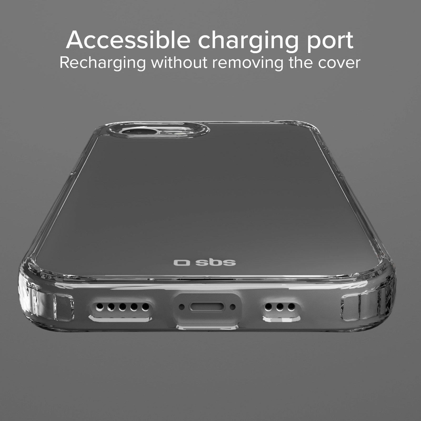 Etui SBS D3O do iPhone 16e Przezroczysty