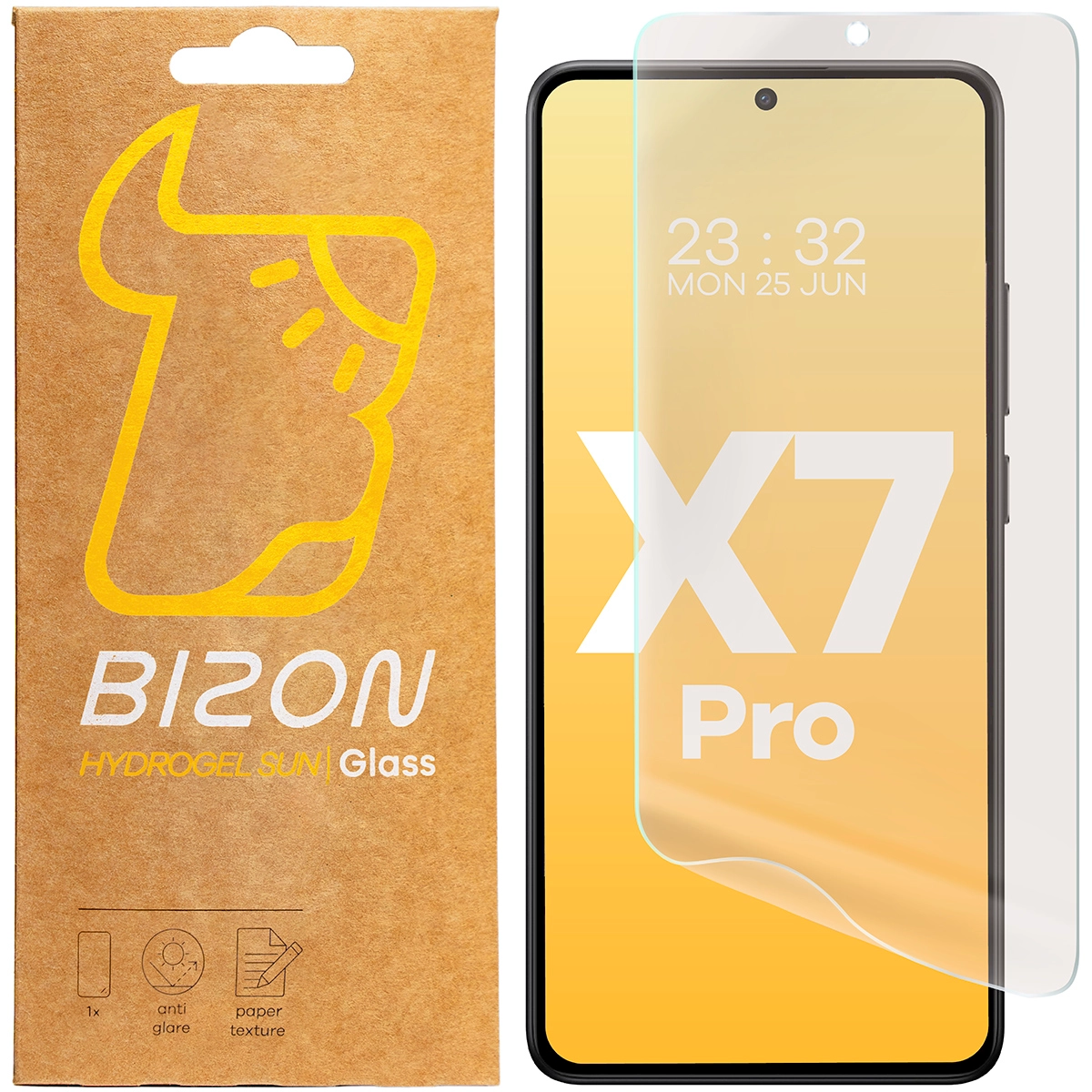 Folia ochronna Bizon matowa Film Sun do Xiaomi Poco X7 Pro 2 sztuki