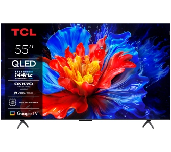 Telewizor TCL 55P8K 55" QLED 4K 144Hz Google TV Dolby Vision Dolby Atmos HDMI 2.1 DVB-T2