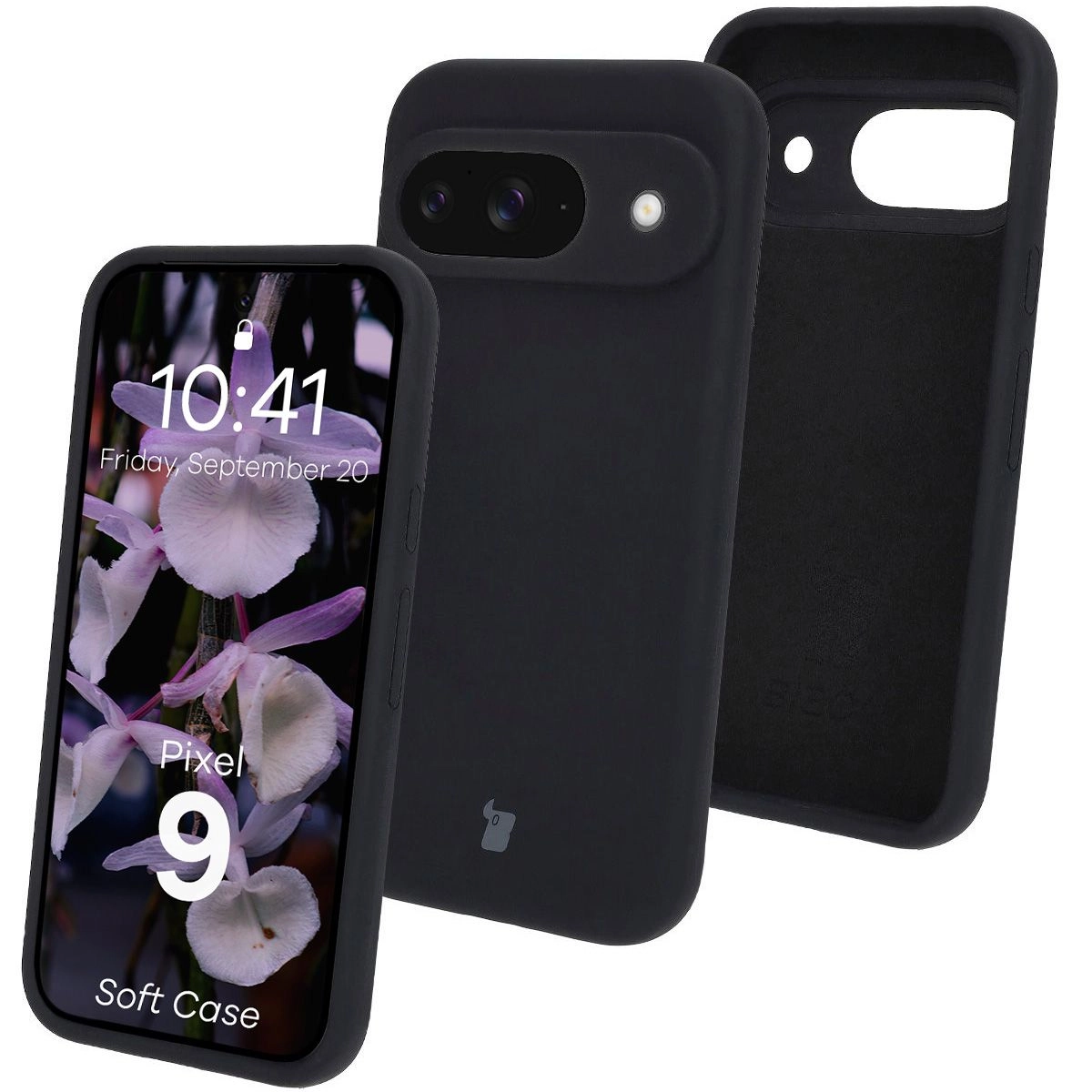 Etui Bizon Silikonowe Soft do Google Pixel 9 Czarny