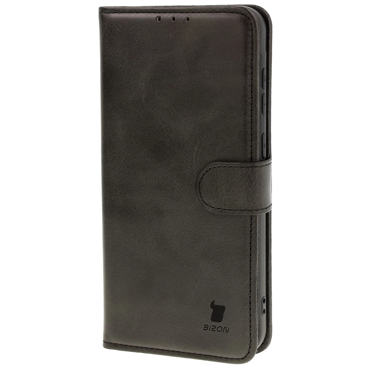 Etui Bizon z klapką Pocket do Galaxy A36 5G Czarny