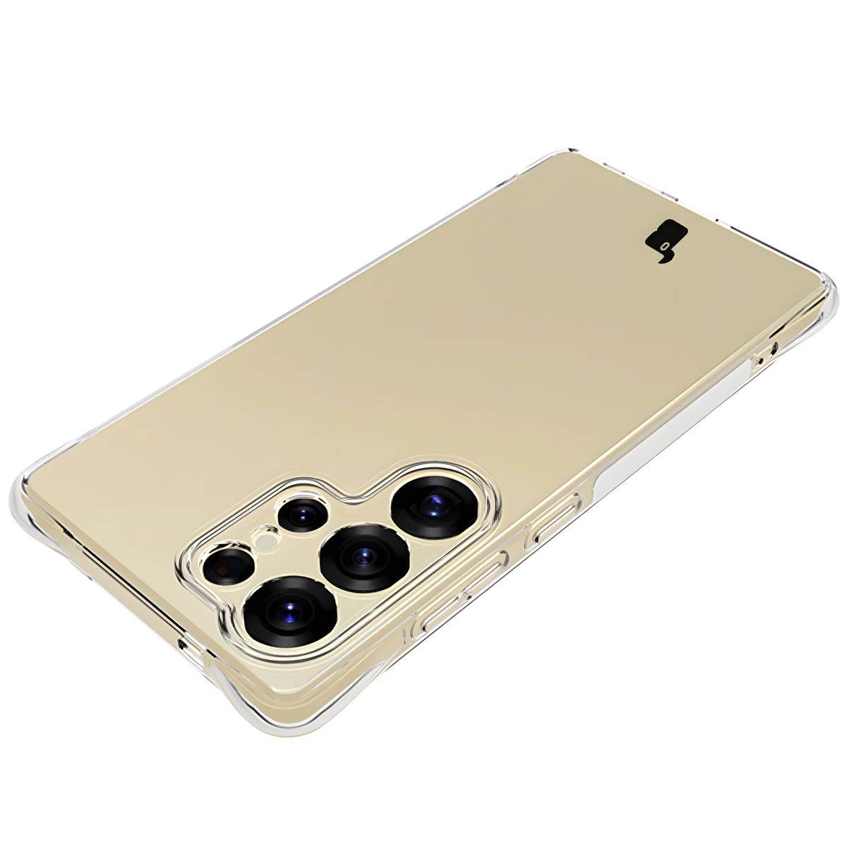 Etui Bizon Elastyczne Salpa do Galaxy S25 Ultra Przezroczysty
