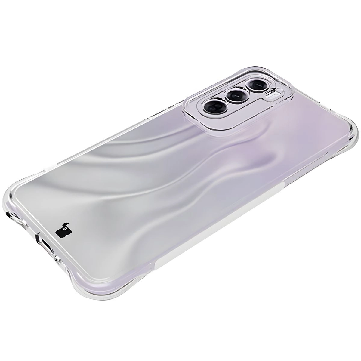 Etui Bizon Elastyczne Salpa do Oppo Reno 12 Pro Przezroczysty