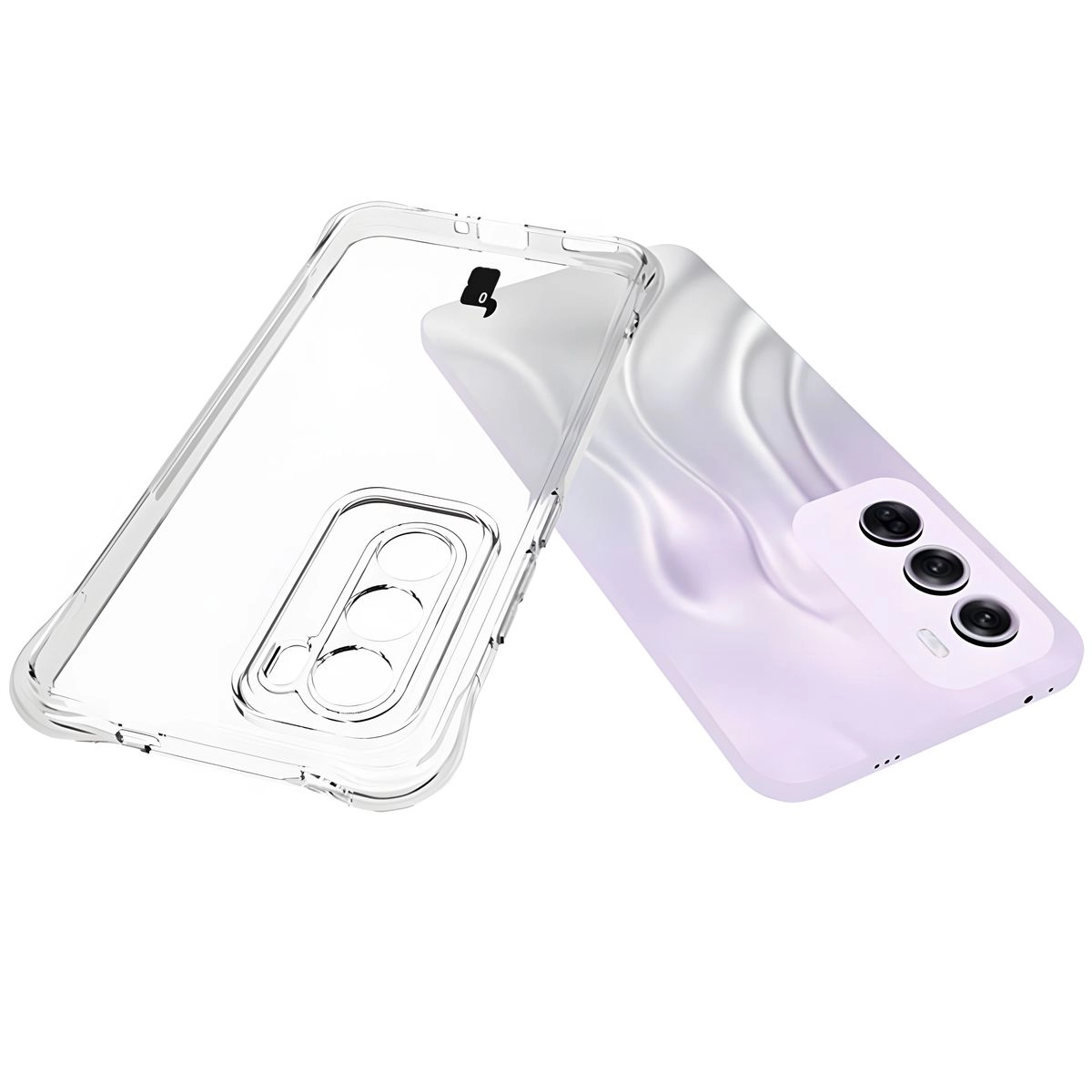 Etui Bizon Elastyczne Salpa do Oppo Reno 12 Pro Przezroczysty
