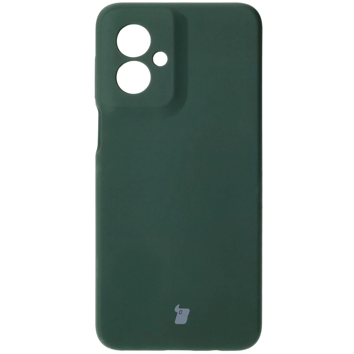 Etui Bizon Silikonowe Soft do Motorola Moto G55 5G Ciemnozielony