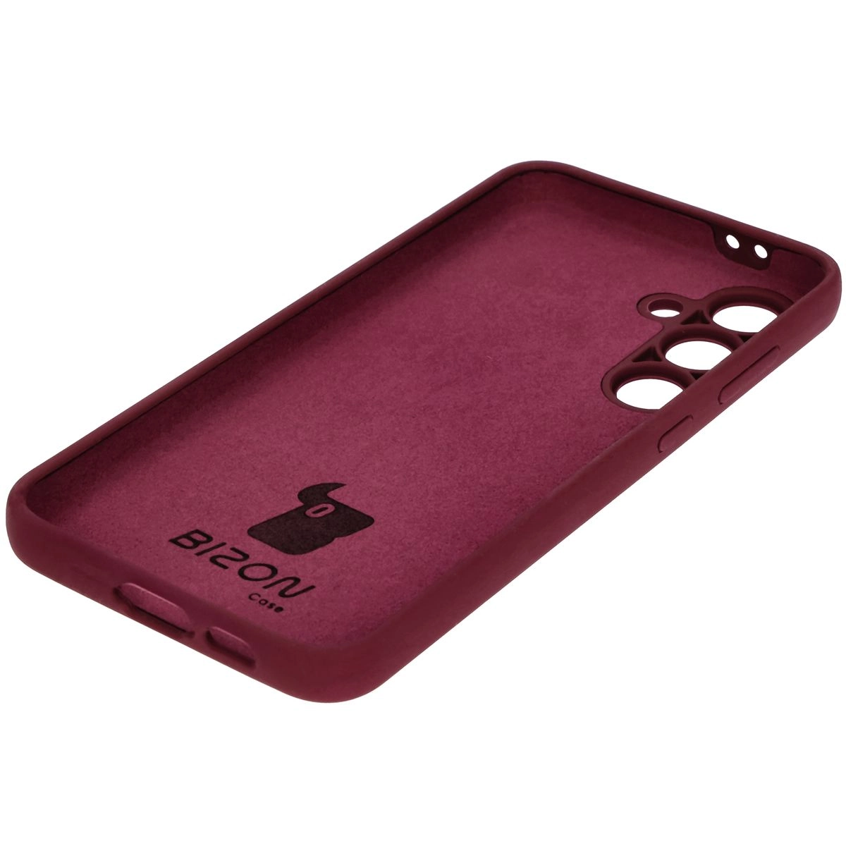 Etui Bizon Silikonowe Soft do Galaxy S24 FE Ciemno-fioletowy