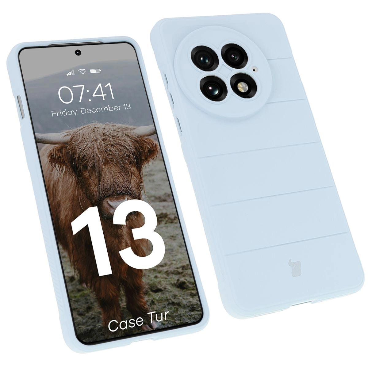 Etui Bizon Tur do OnePlus 13 Jasnoniebieskie