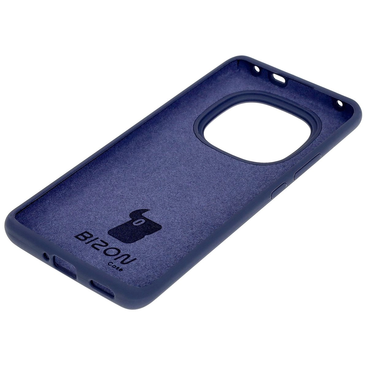 Etui Bizon Silikonowe Soft do Xiaomi Redmi Note 14 Pro Plus 5G Ciemno-niebieski
