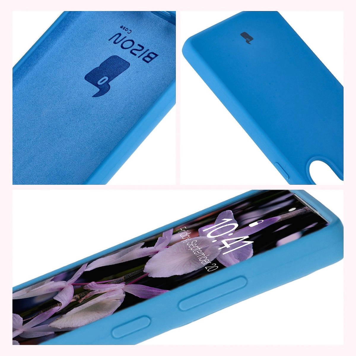 Etui Bizon Silikonowe Soft do Galaxy S25 Ultra Niebieski