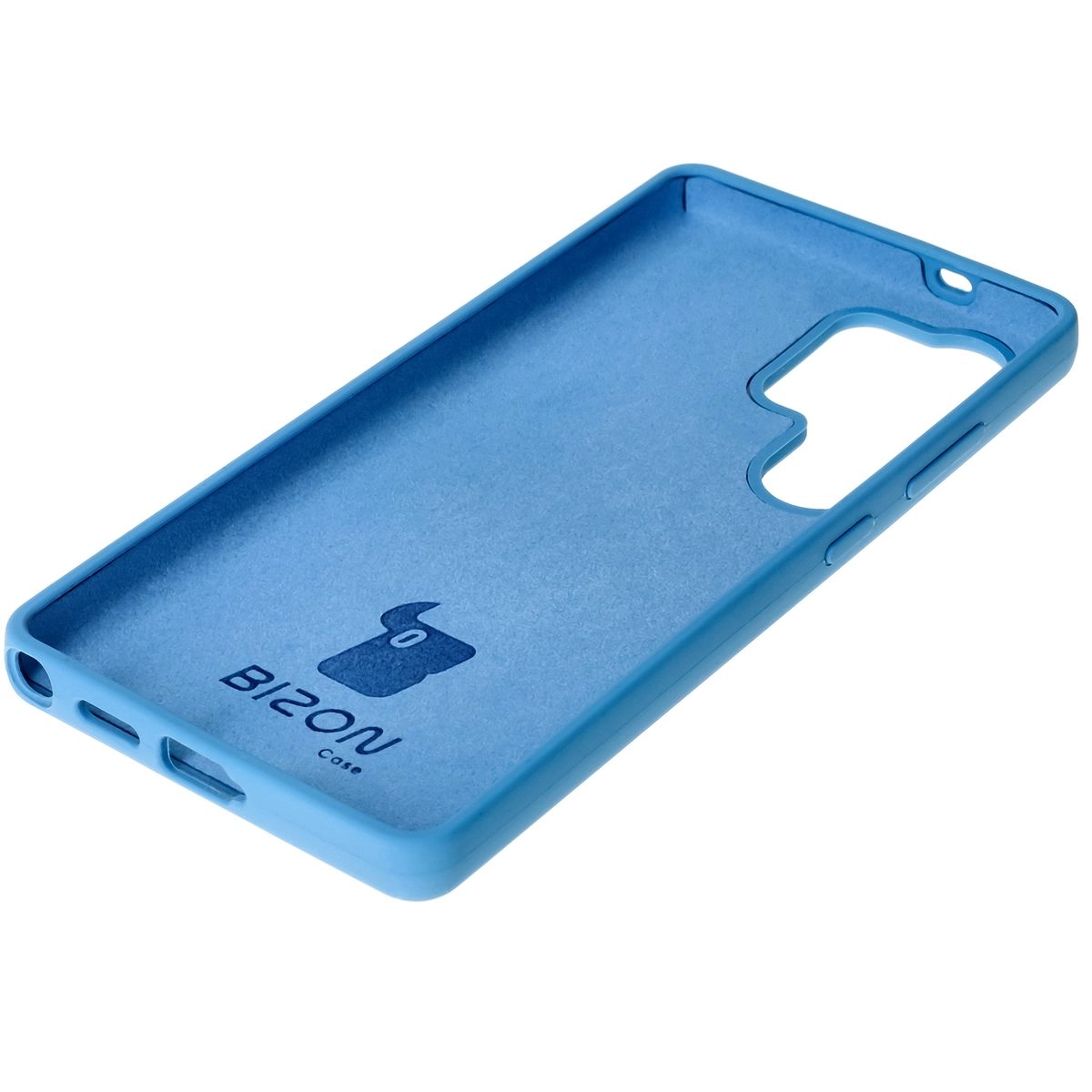Etui Bizon Silikonowe Soft do Galaxy S25 Ultra Niebieski