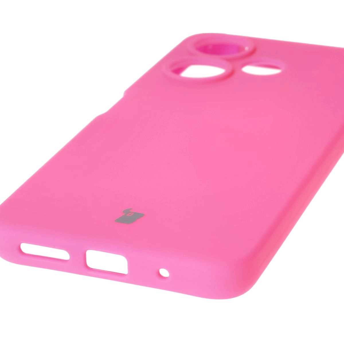 Etui Bizon Silikonowe Soft do Xiaomi Redmi 13 4G Neonowo-różowy