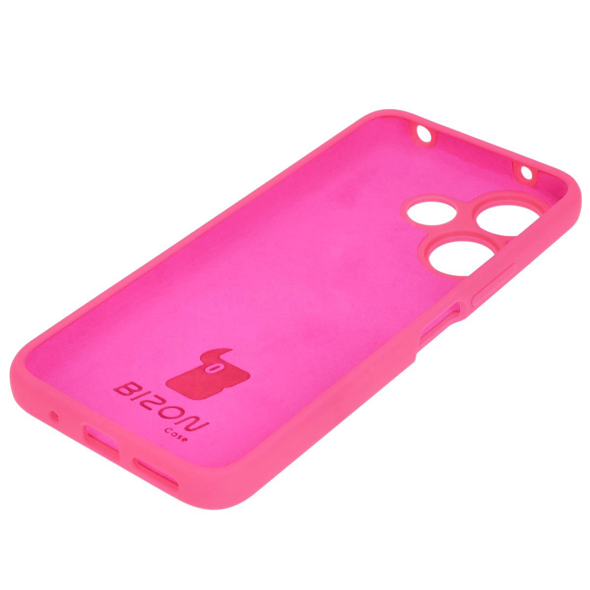 Etui Bizon Silikonowe Soft do Xiaomi Redmi 13 4G Neonowo-różowy