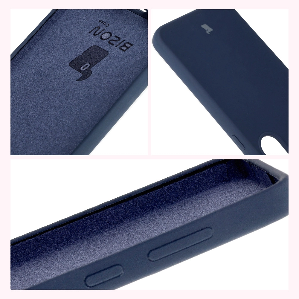 Etui Bizon Silikonowe Soft do Galaxy S25 Plus Ciemno-niebieski