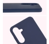 Etui Bizon Silikonowe Soft do Galaxy S25 Plus Ciemno-niebieski