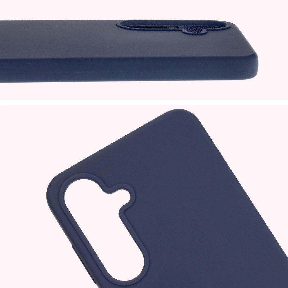 Etui Bizon Silikonowe Soft do Galaxy S25 Plus Ciemno-niebieski