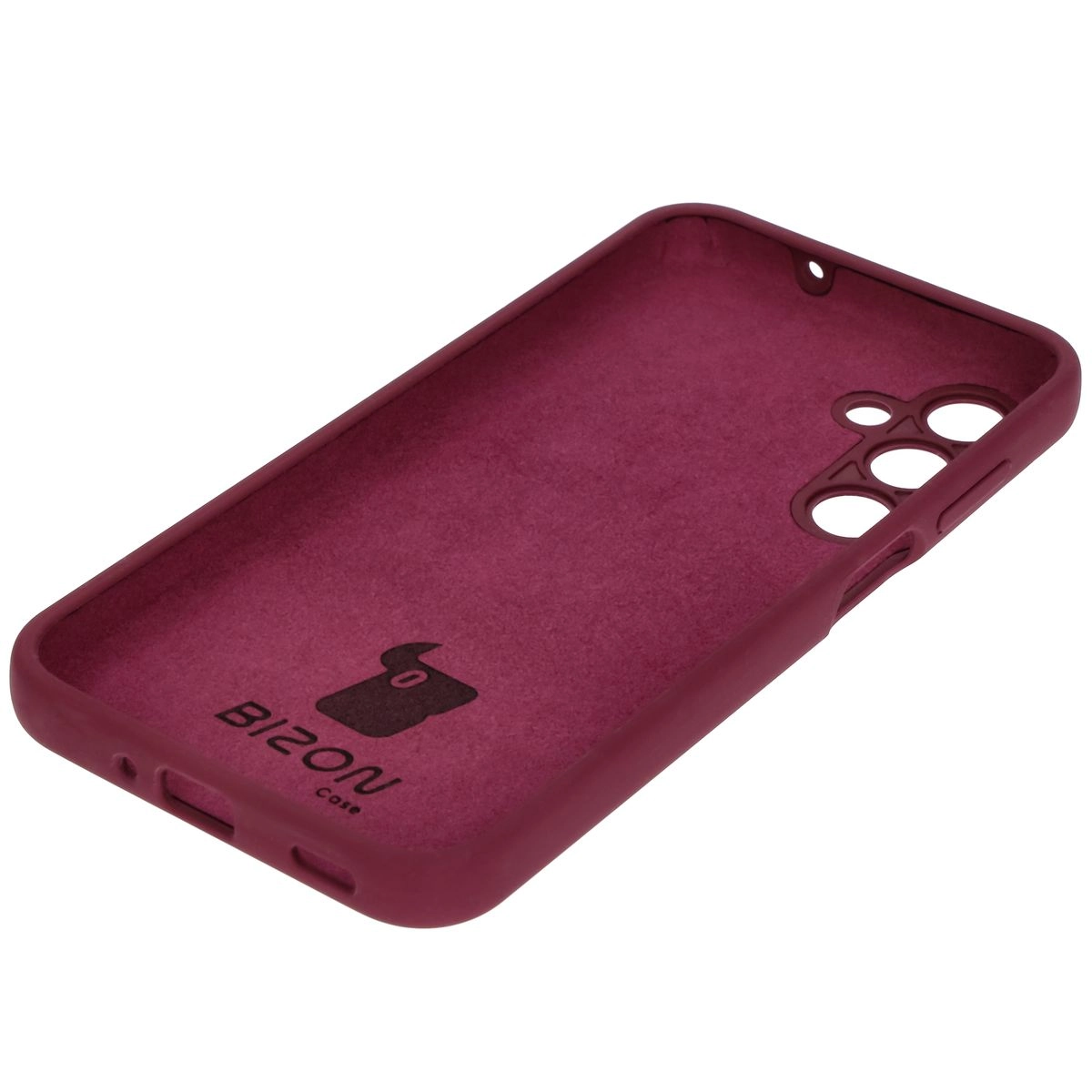 Etui Bizon Silikonowe Soft do Galaxy M35 5G Ciemno-fioletowy