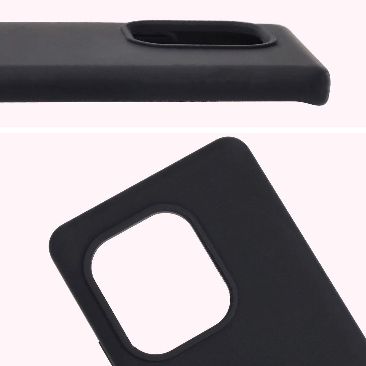 Etui Bizon Silikonowe Soft do Realme GT 6/6T/Neo 6/Neo 6 SE Czarny