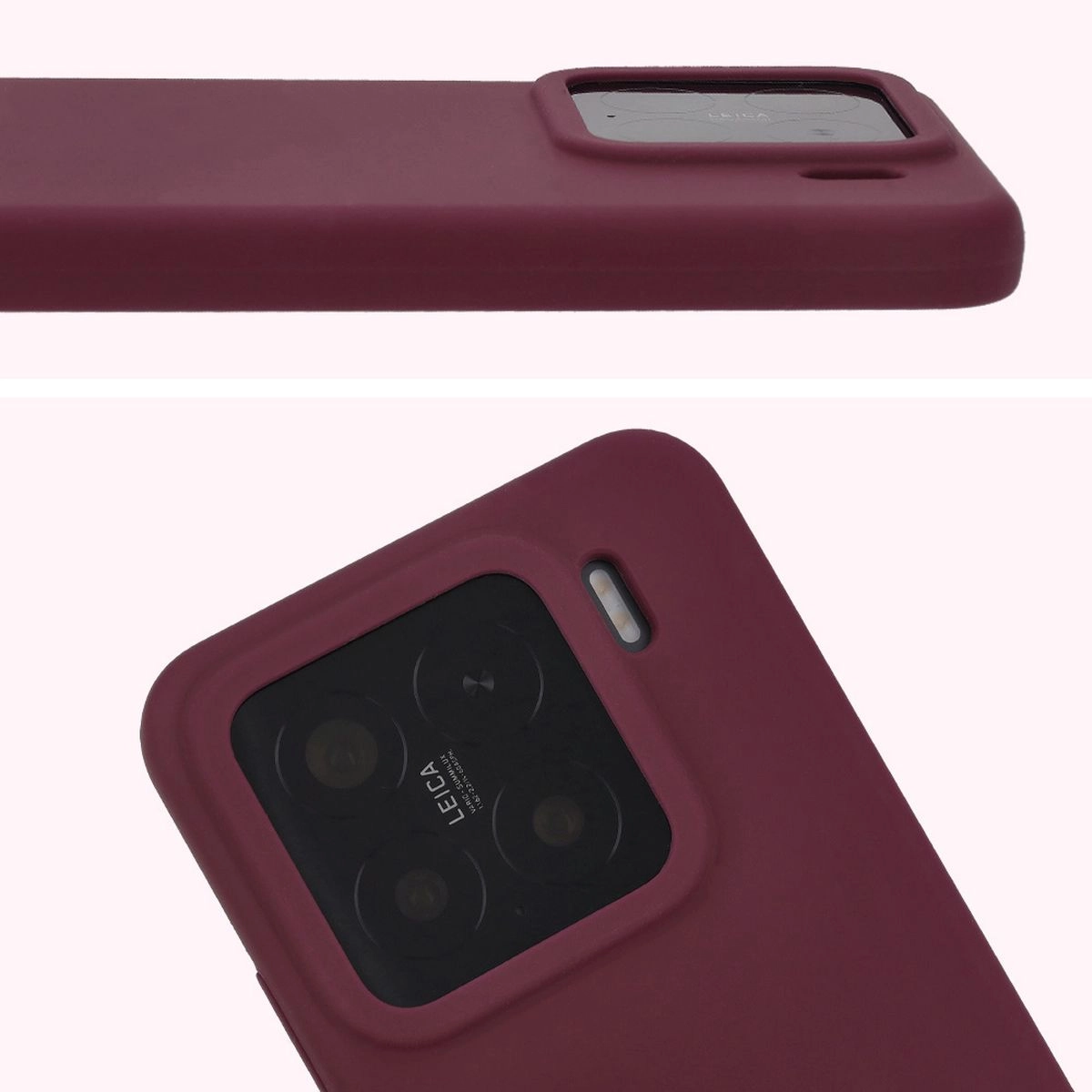 Etui Bizon Silikonowe Soft do Xiaomi 15 Ciemno-fioletowy